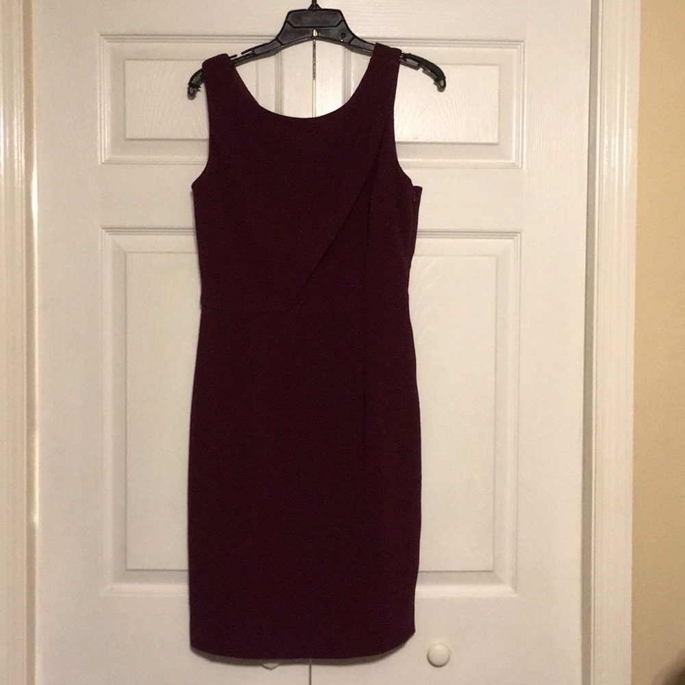 Maroon size 4 White House Black Market dress